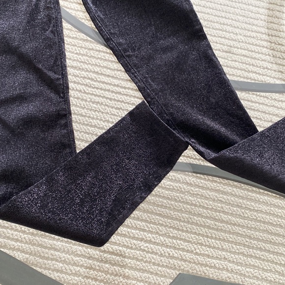 Gisele high rise skinny Black orchid shiny pants - Picture 4 of 11